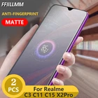 2 шт.лот матовое Защитное стекло для Realme C15 C11 C3 закаленное стекло для Realme C15 C11 C3 Защитные пленки для экрана для Realme X2 Pro