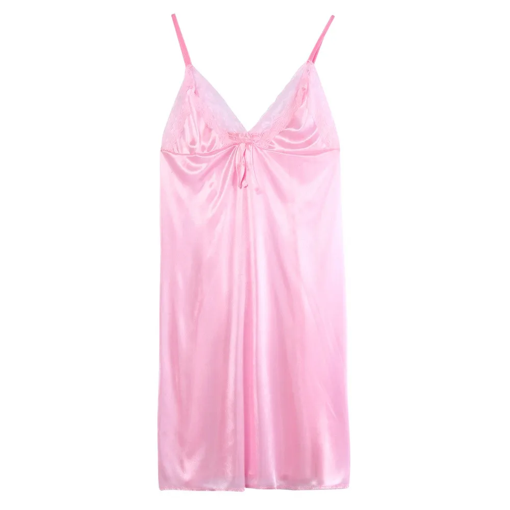 

Womens Lingerie Nightgown Lingerie Lace Sleep Dress Babydoll Sleepwear Underwear Sexy Babydoll Leepwear Bandage Backless