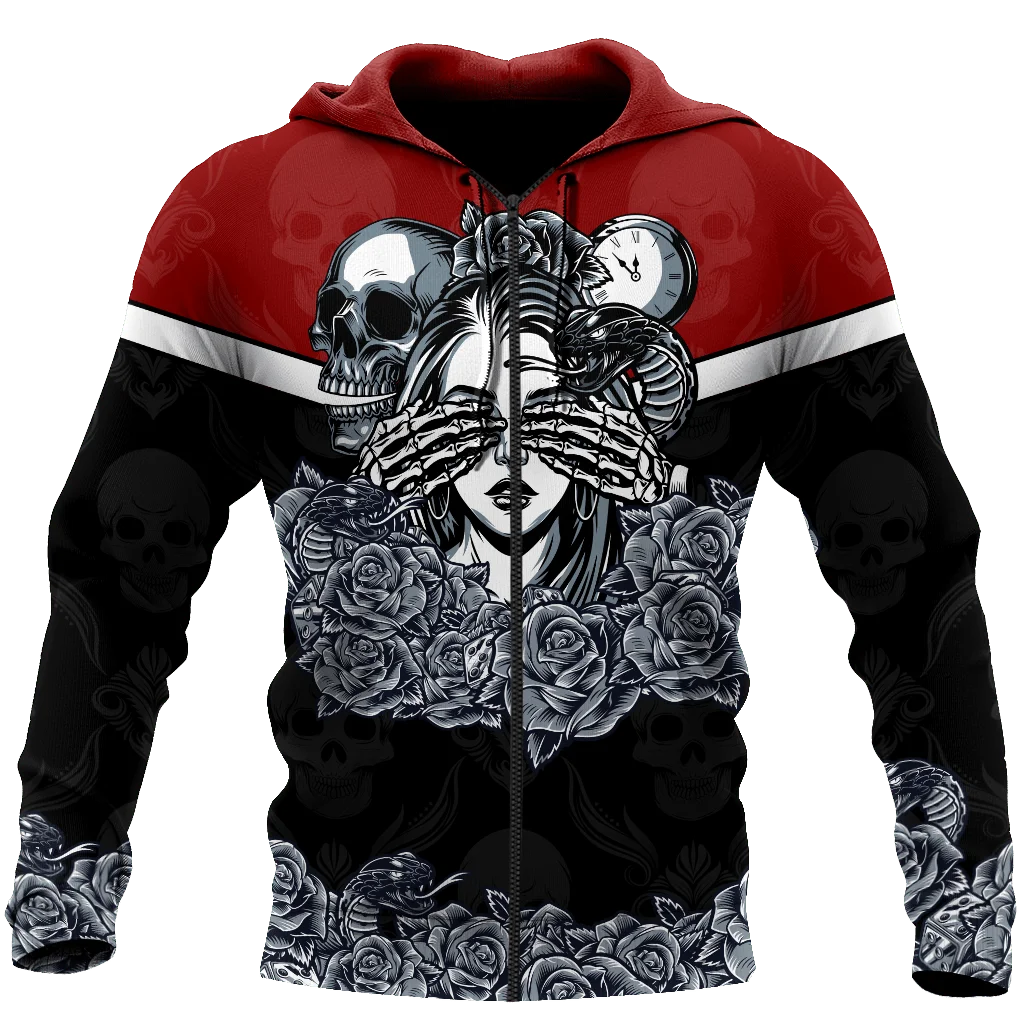

PLstar Cosmos 3DPrint Newest Skull&Girl Colorful Funny Unique Harajuku Pullover Streetwear Unisex Hoodie/Sweatshirt/Zip Style-6