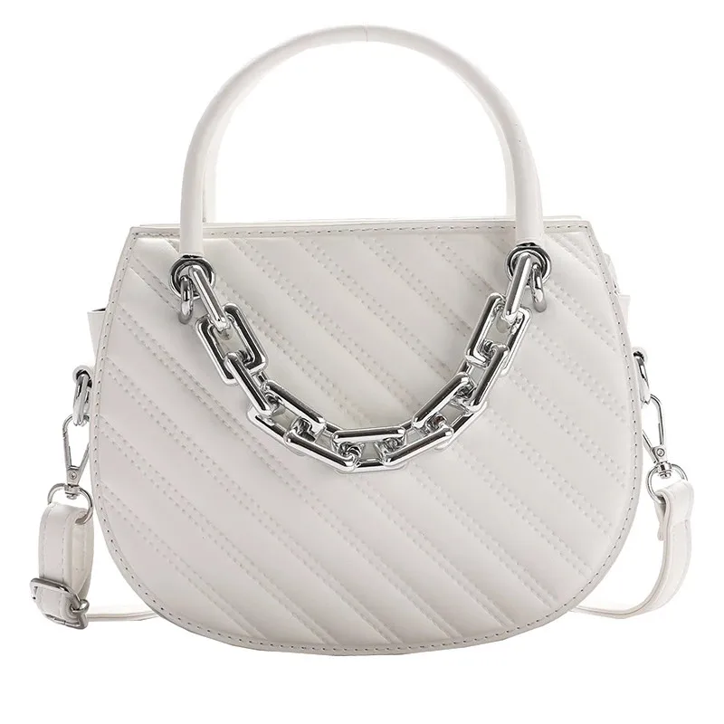 

Luxury Embroidery Thread Tote Bag 2021 Fashion New High-quality PU Leather Women's Designer Handbag Chain Shoulder Messenger Bag