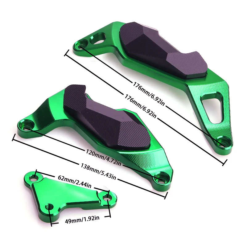 Детали защиты двигателя для Kawasaki NINJA400 от до Краш колодки Рамка аксессуары для мотоциклов ниндзя 400 Защита для мотоцикла