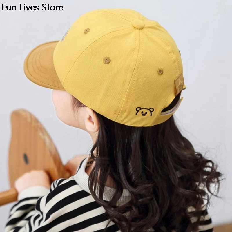 Children Canvas Visors Caps UV Protection Washable Visor Cap Kids Sunshade Beach Hats Girls Outdoor Summer Casual Wide Brim Hat |