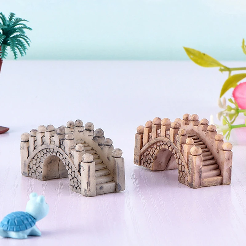 Искусственная смола каменная фигурка моста декоративное искусственное