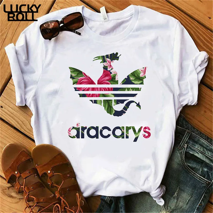 Игра престолов Dracarys футболка женская мать драконов рубашки женские s футболки король королева девушки друзья Mon подарок Тройник - Цвет: XWT0279-white