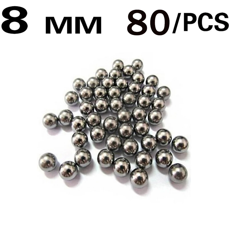 

wholesale 5/16" (8mm) Steel Balls Hunting Slingshot Stainless AMMO outdoor Free Shipping 80pcs/lot