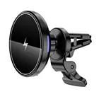 Автомобильное беспроводное зарядное устройство 15 Вт Qi для iPhone 12  12 pro max, Беспроводная зарядка, автомобильный держатель для телефона со встроенным сильным магнитом