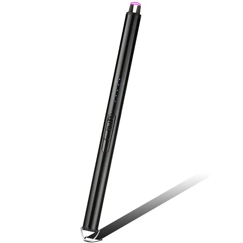 Длинный металлический перезаряжаемый пистолет зажигания USB дуга прикуриватель