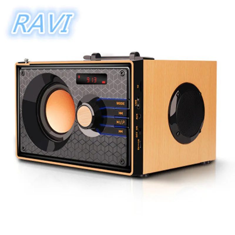Bluetooth колонка деревянная беспроводная с поддержкой FM радио и TF карт|Портативные