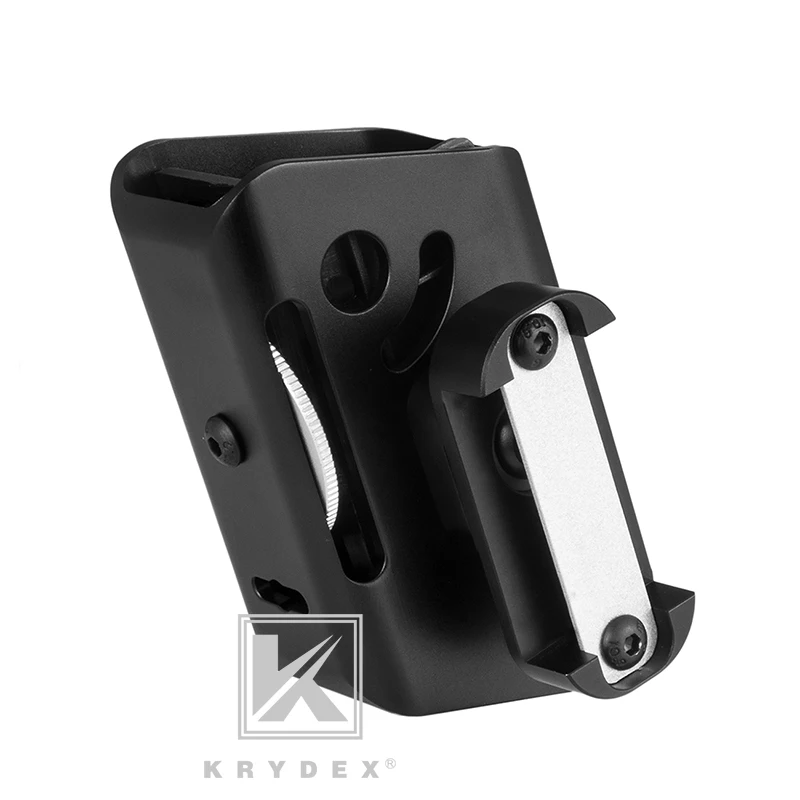 KRYDEX IPSC подсумок алюминиевый кобура маг USPSA соревнования съемки мульти-Угол регулировки скорости шутер пистолет гонки BK