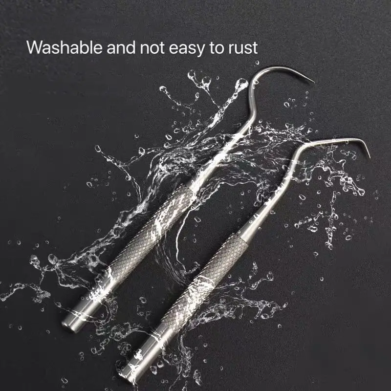 Портативная зубочистка из нержавеющей стали бытовая вилка для фруктов