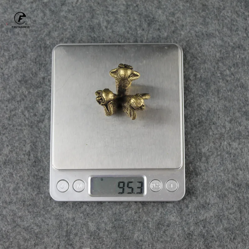 

Античная медь три обезьяны домашний Декор Гостиная украшения китайские 12 Зодиак Животные миниатюрная Статуэтка мебельное украшение