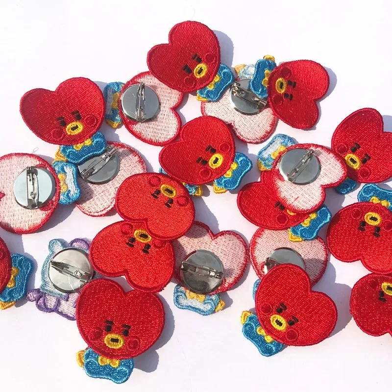 

JCBTSHbulletproof youth groupBaby Embroidery Brooch Badge Cute Pin Hat Clothes Bag Decoration