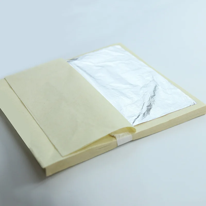 Съедобные Листы серебряного листа 11 см Подлинная серебряная фольга для