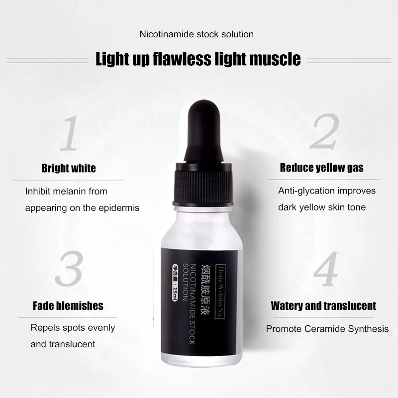 Эссенция Niacinamide жидкая осветляет кожу увлажняющий уход за кожей лица с