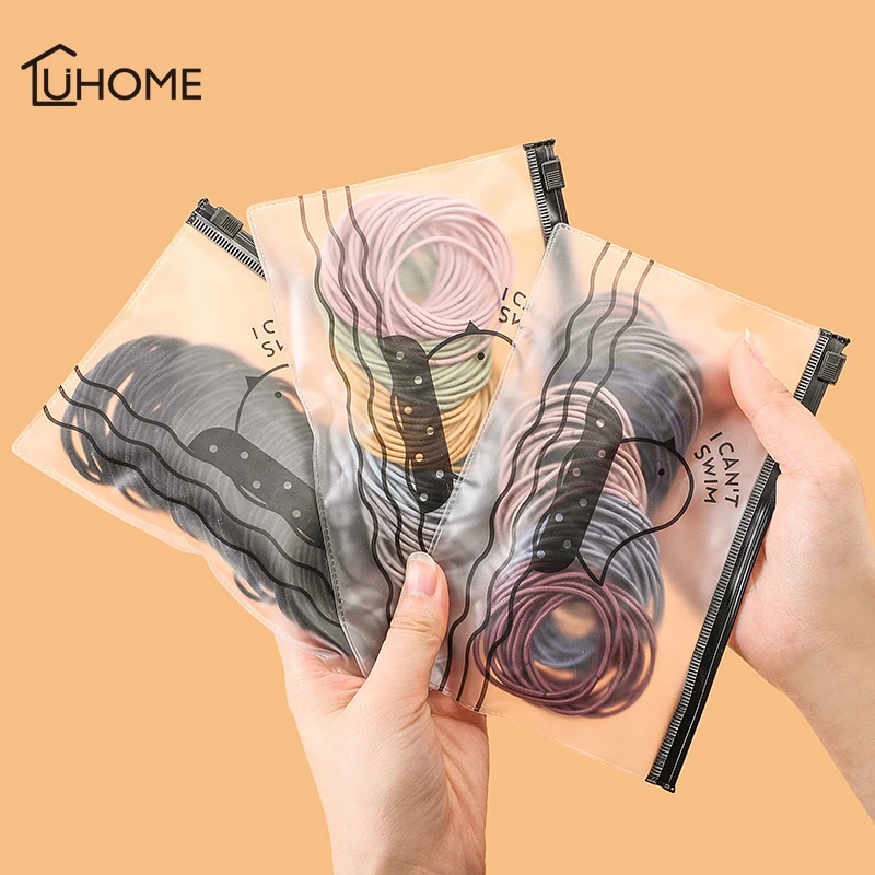 Модная женская прозрачная косметичка маленький прозрачный ПВХ