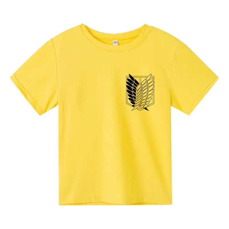 

Printed t shirt Game Attack Giant Short Sleeve Kids Boy Girl Casual Tops Tees Toddler Children's Clothing 4T-14T Hip hop T-shirt