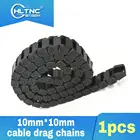 Бесплатная доставка 1 шт. 10 мм * 10 мм ЧПУ пластиковые кабельные цепи TP10 * 10 кабельная носитель буксировочная линия для ЧПУ маршрутизатора станка инструменты