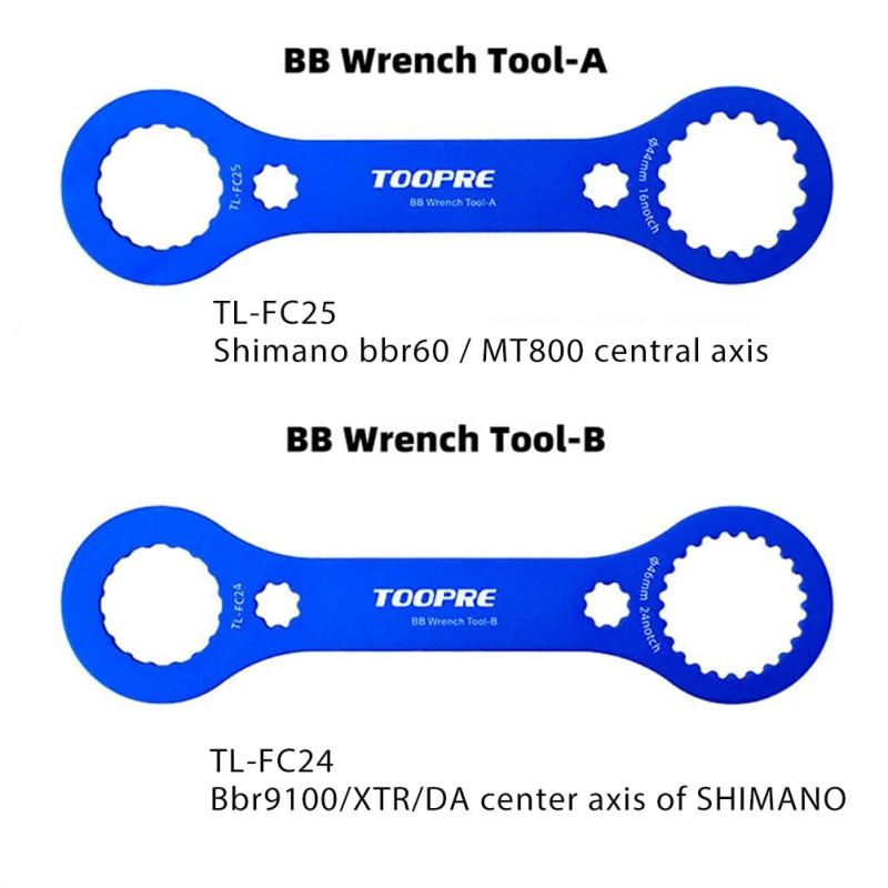 

Sport Bike Tooth Disc Aluminum Alloy Central Wrench Bottom Bracket Wrench Caliber Tool Disassembly Repair Tools