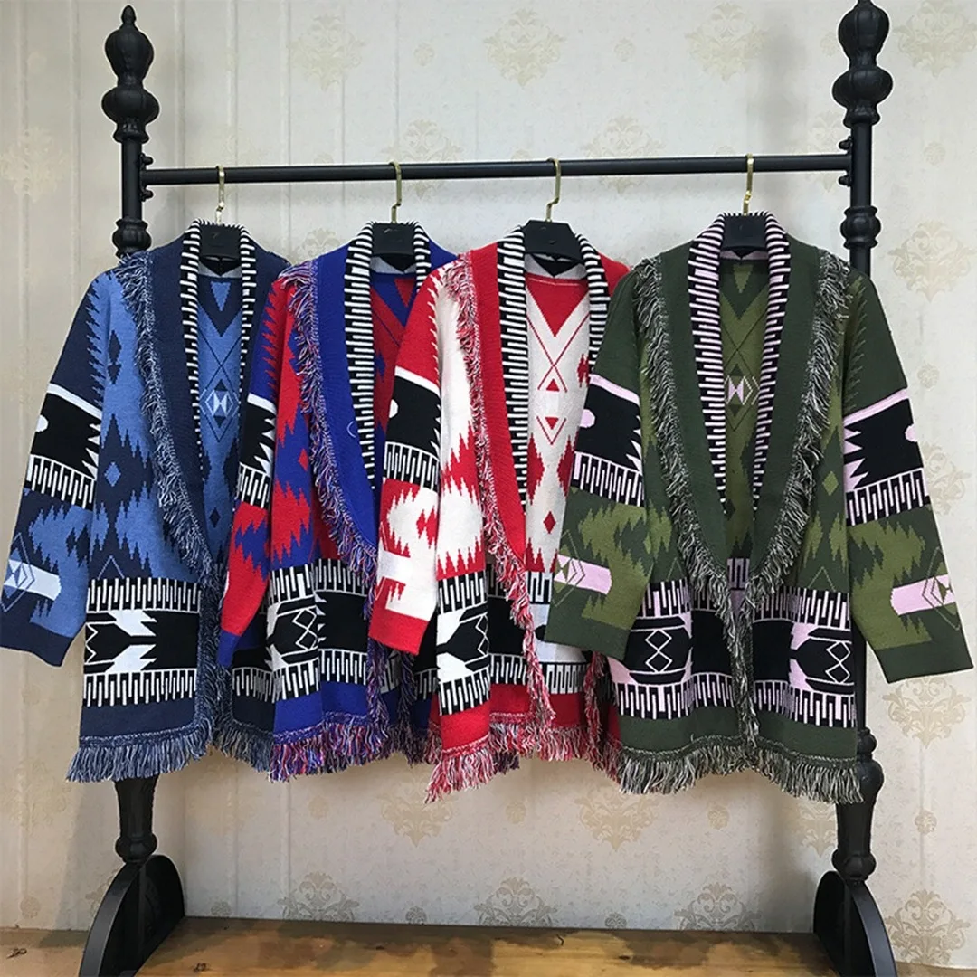 

Новое поступление, высококачественные женские кашемировые кардиганы с кисточками desinger, модное трикотажное пальто, C840