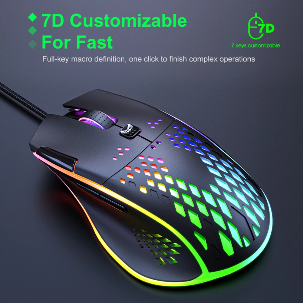 IMICE T97 USB Wired Gaming Computer Mouse Rechargeable 7200DPI Adjustable with RGB Breathing Light for Laptop PC Gamer Mice | Компьютеры и