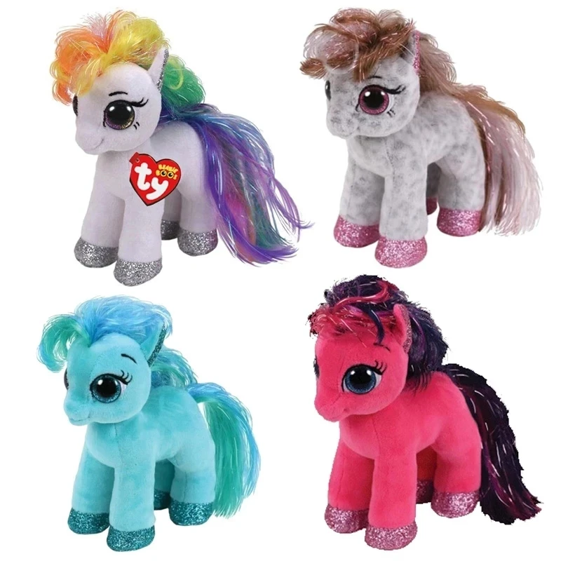 Doll The White Blue Red Pony Soft Toys  Babies Children Birt