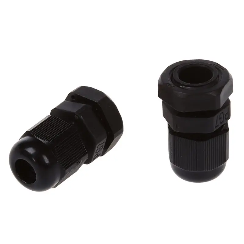 30 Pcs PG7 Waterproof Connector Gland Black for 4-7mm Diameter Cable | Обустройство дома