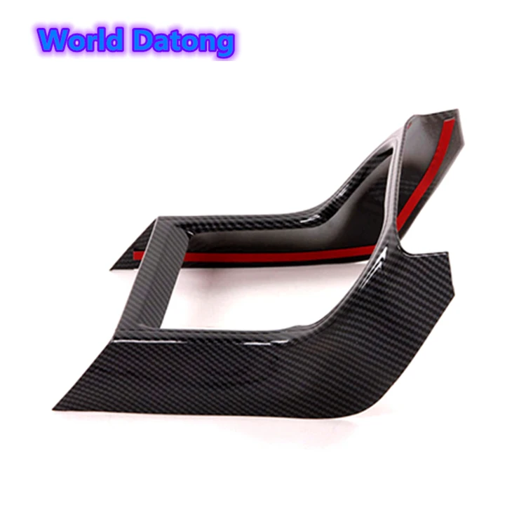 

Car Interior Front Water Cup Holder Cover ABS Trim Carbon fiber\Matte Silver 1 piece for Subaru Forester 2019