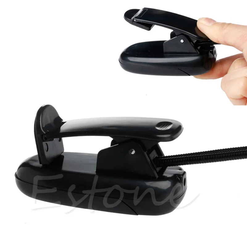 Clip-on Adjustable Dual Arm 8 LED Piano Music Stand Book Light Reading Lamp | Освещение