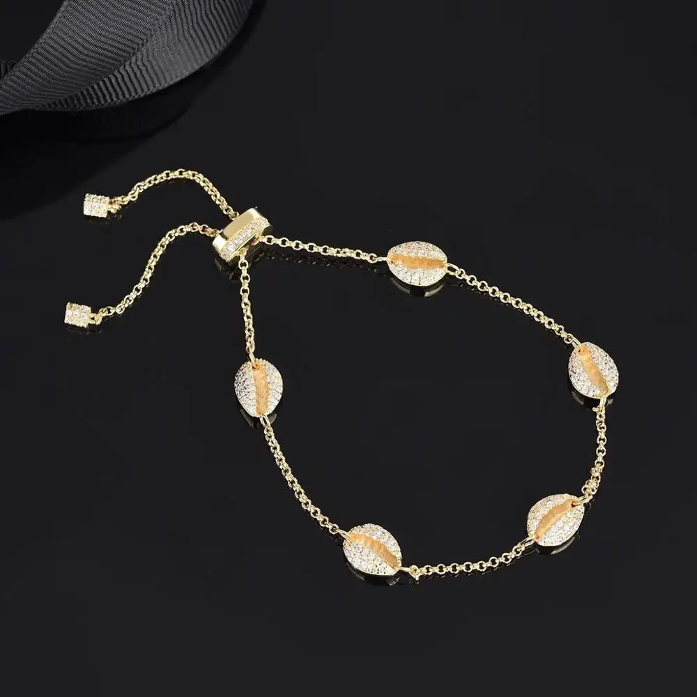 Queen Lotus High Quality Shell Bracelets For Women Adjustable Chain Geometric | Украшения и аксессуары
