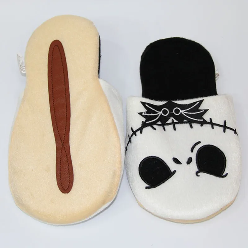Зимние тапочки 2019 теплые домашние с головой призрака на Хэллоуин плюшевые