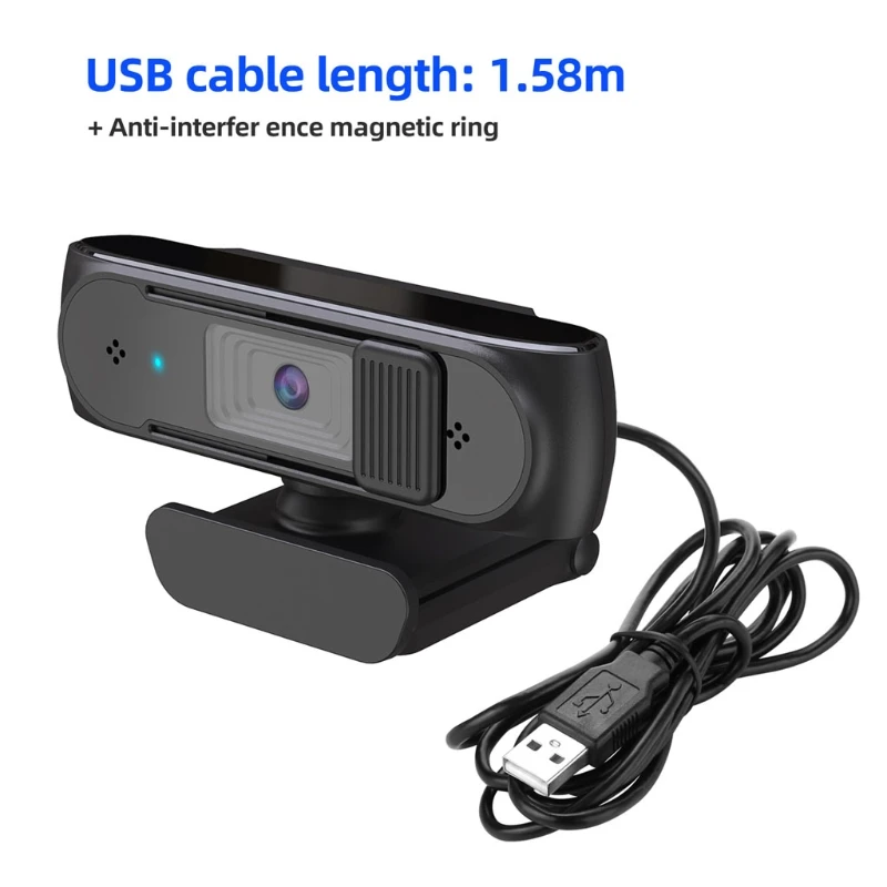 

Webcam with Microphone 5 Megapixel Auto Focus 1080P USB Camera for PC Desktop Webcam for Video Calling Recording