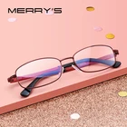 MERRYS дизайн для мужчинженщин сплав очки оправа близорукость рецепт очки Оптическая оправа S2264
