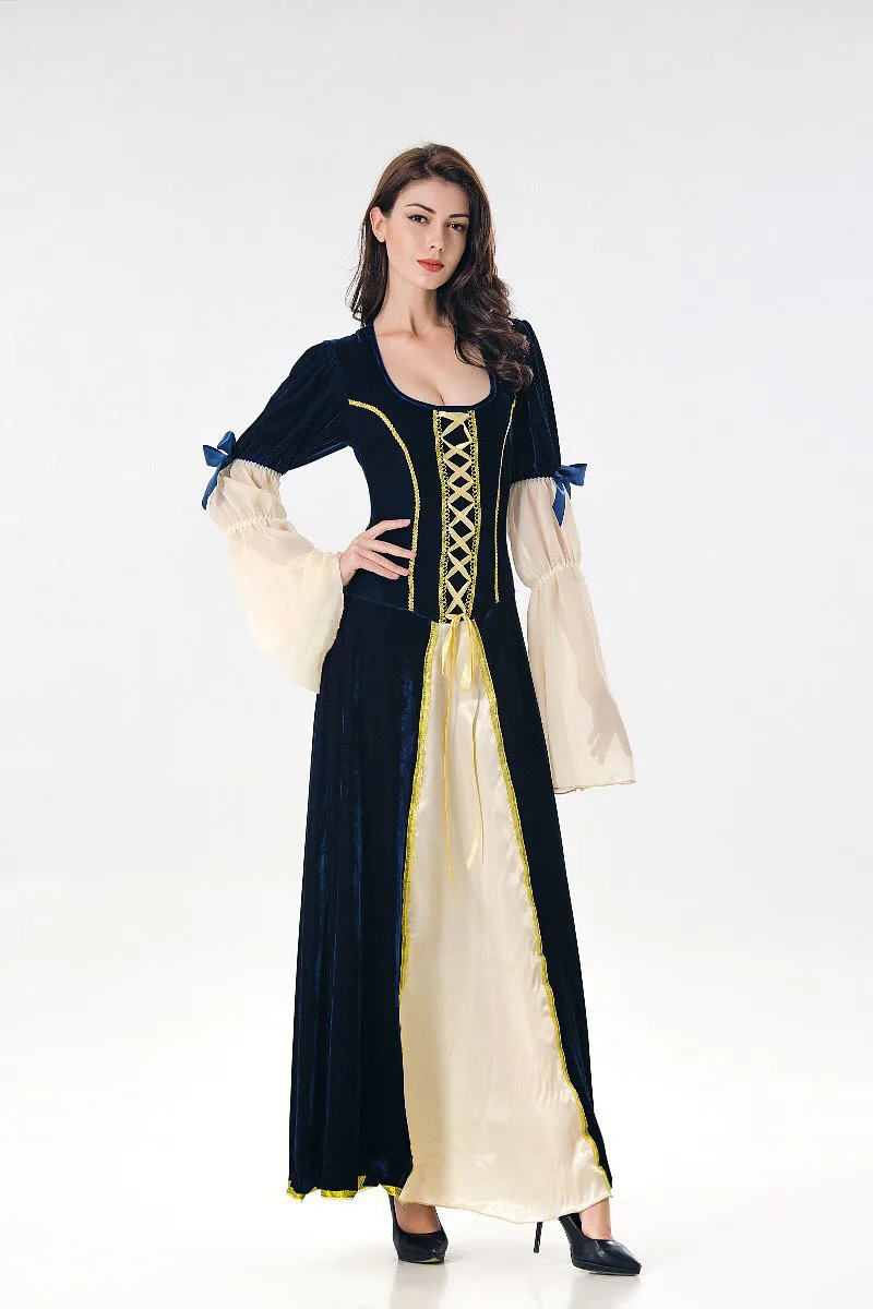 Женский роскошный костюм принцессы средневекового возрождения для девушек