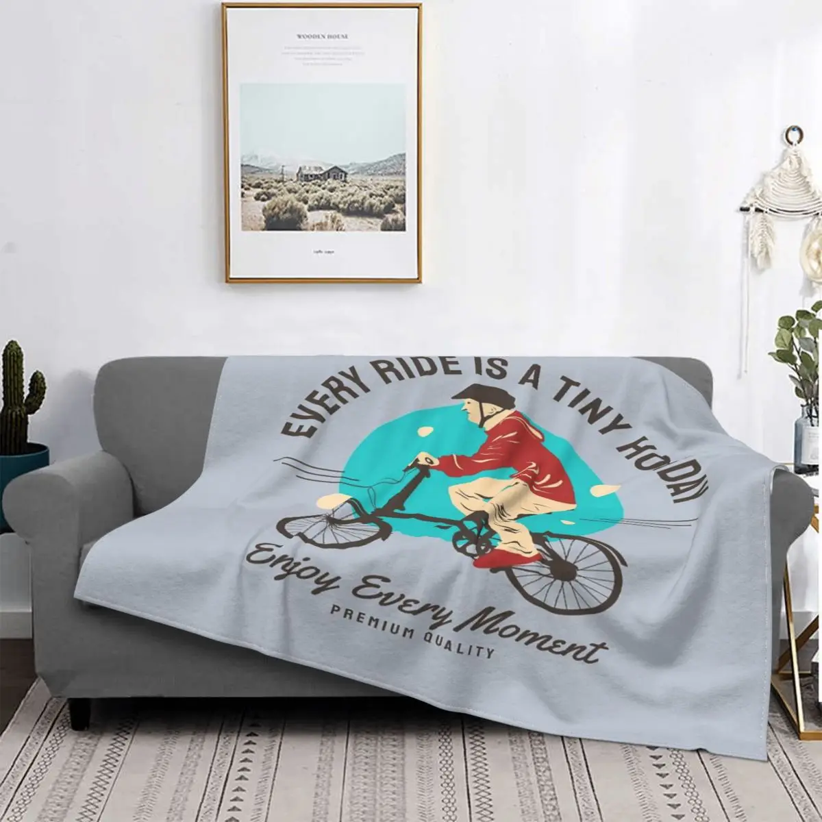 

Manta Vintage para bicicletas de montaña, colcha a cuadros para cama, sofá, manta a cuadros, manta ponderada