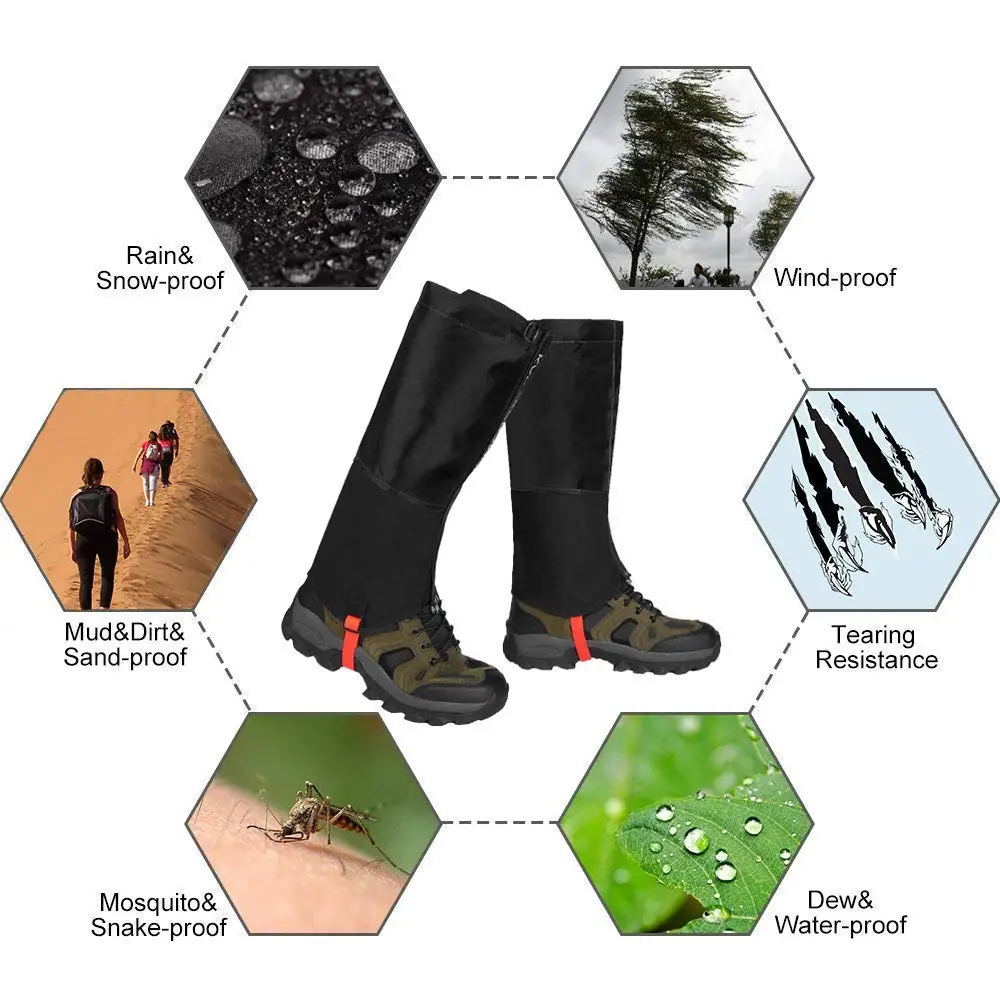 

Hiking Waterproof Tourist Legging Shoes Warmer rackets Outdoor Camping Trekking Skiing Hunting Snake Shoe Cover