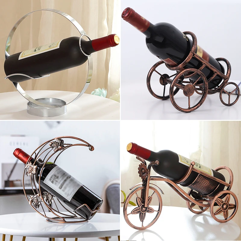 Креативная старинная кованая металлическая Винная стойка для вина домашний