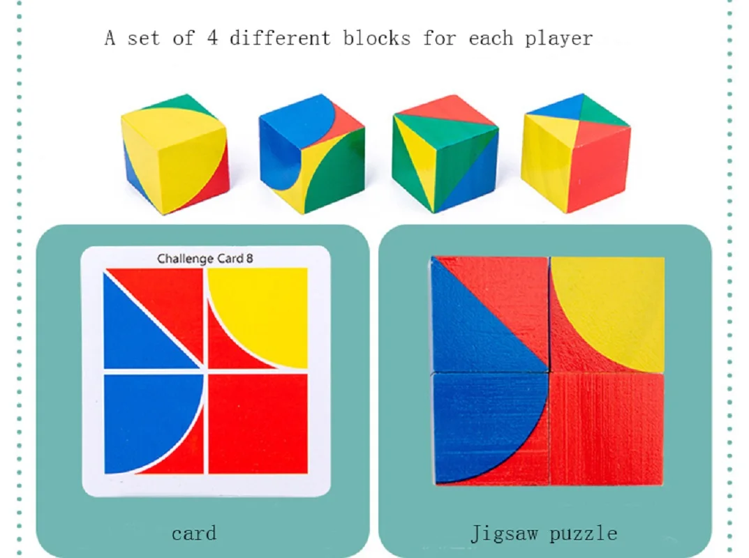 Детский деревянный куб сделай сам космическая логическая игра строительные