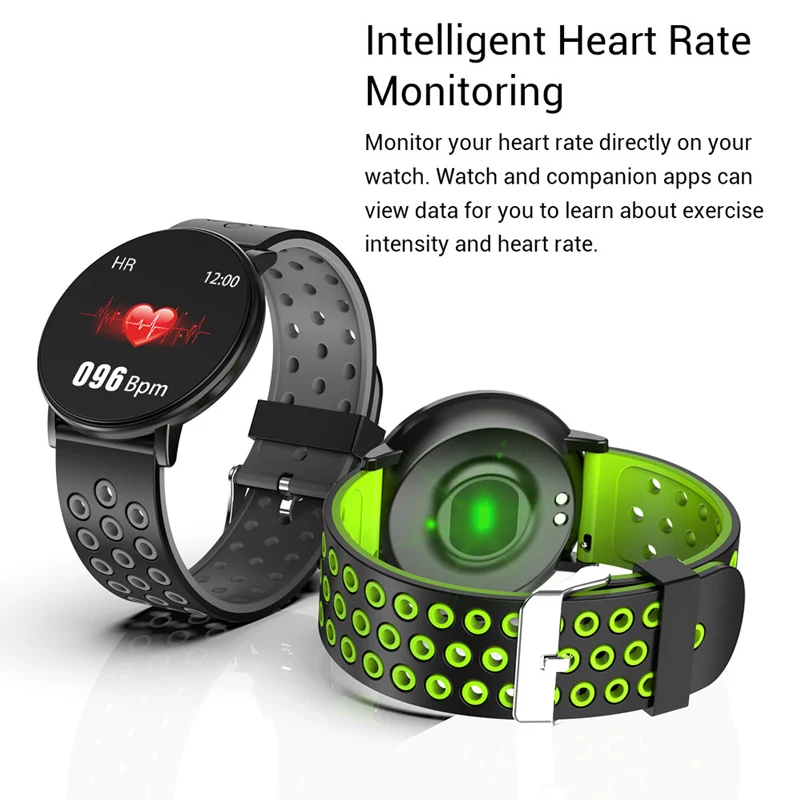 Фитнес браслет с пульсометром и тонометром водонепроницаемый смарт Ip67 для