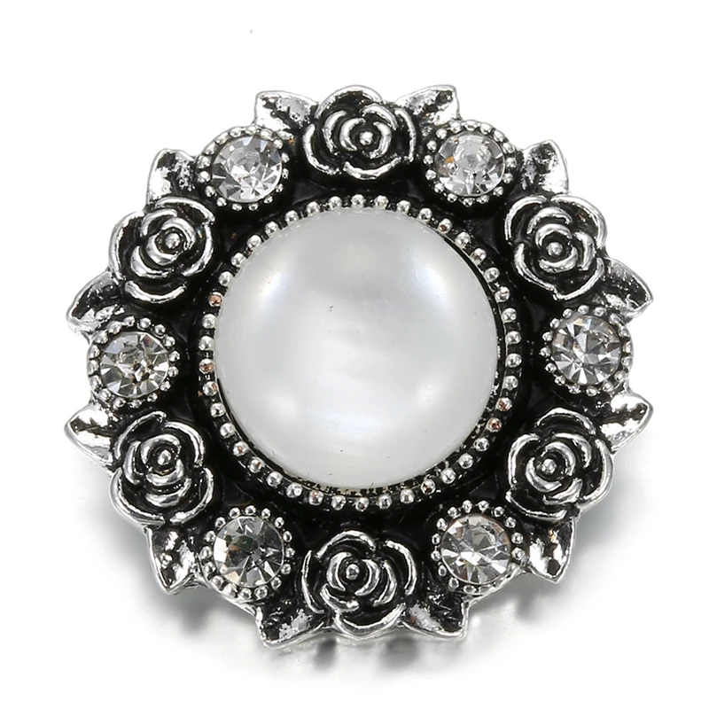 6 шт./лот новые ювелирные изделия с кнопками смешанный белый горный хрусталь