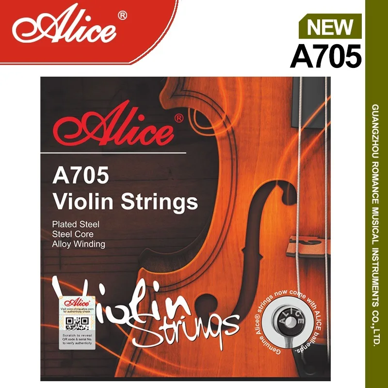 

Alice A705 Violin String Set, Plated Steel Plain String, Steel Core
