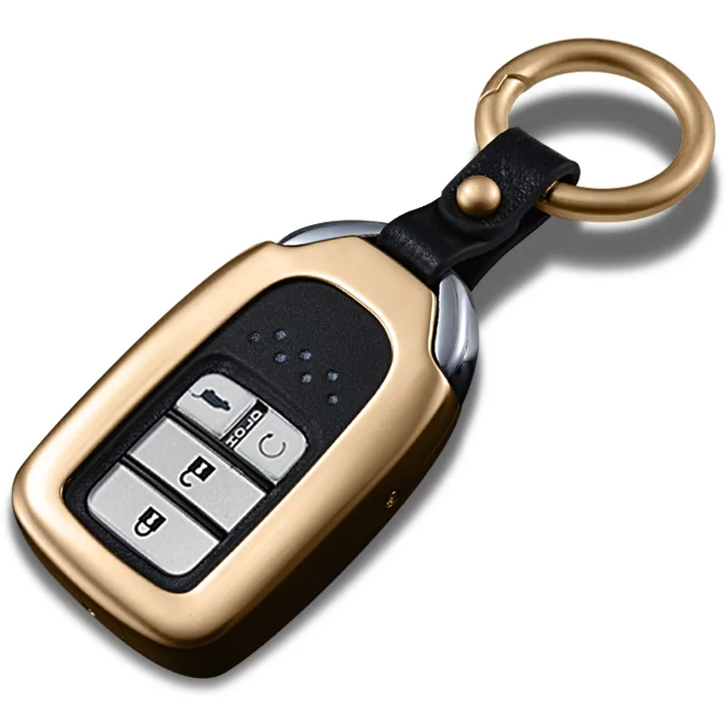 Автомобильный Алюминиевый чехол для ключа дистанционное кольцо ключей Пряжка