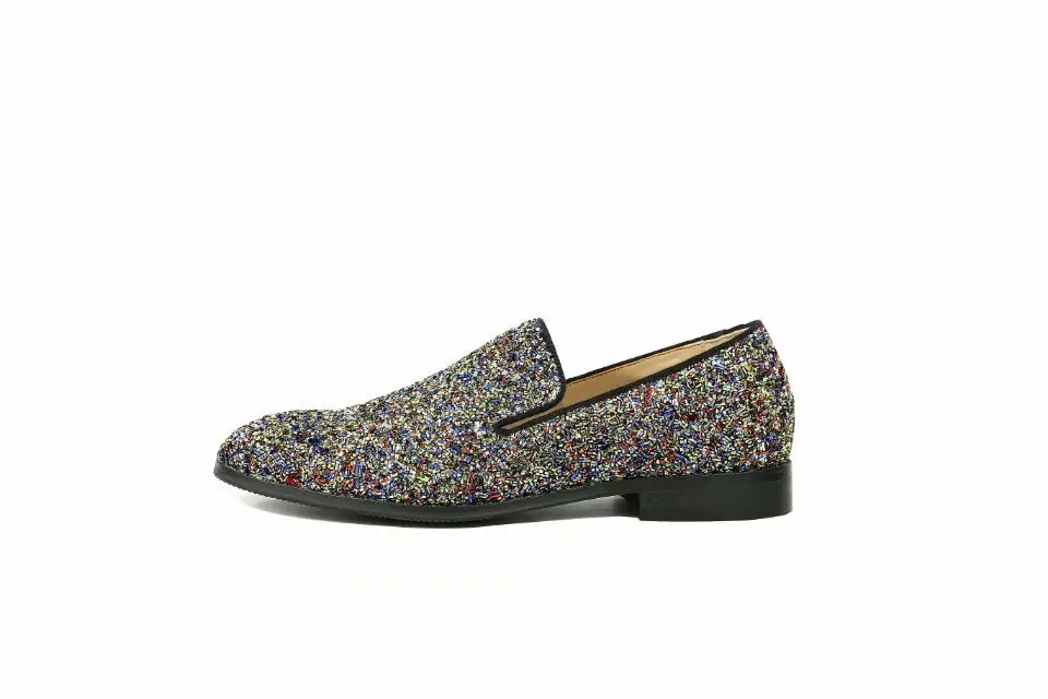 Новинка модные блестящие Мужские модельные туфли мужские лоферы ручной работы