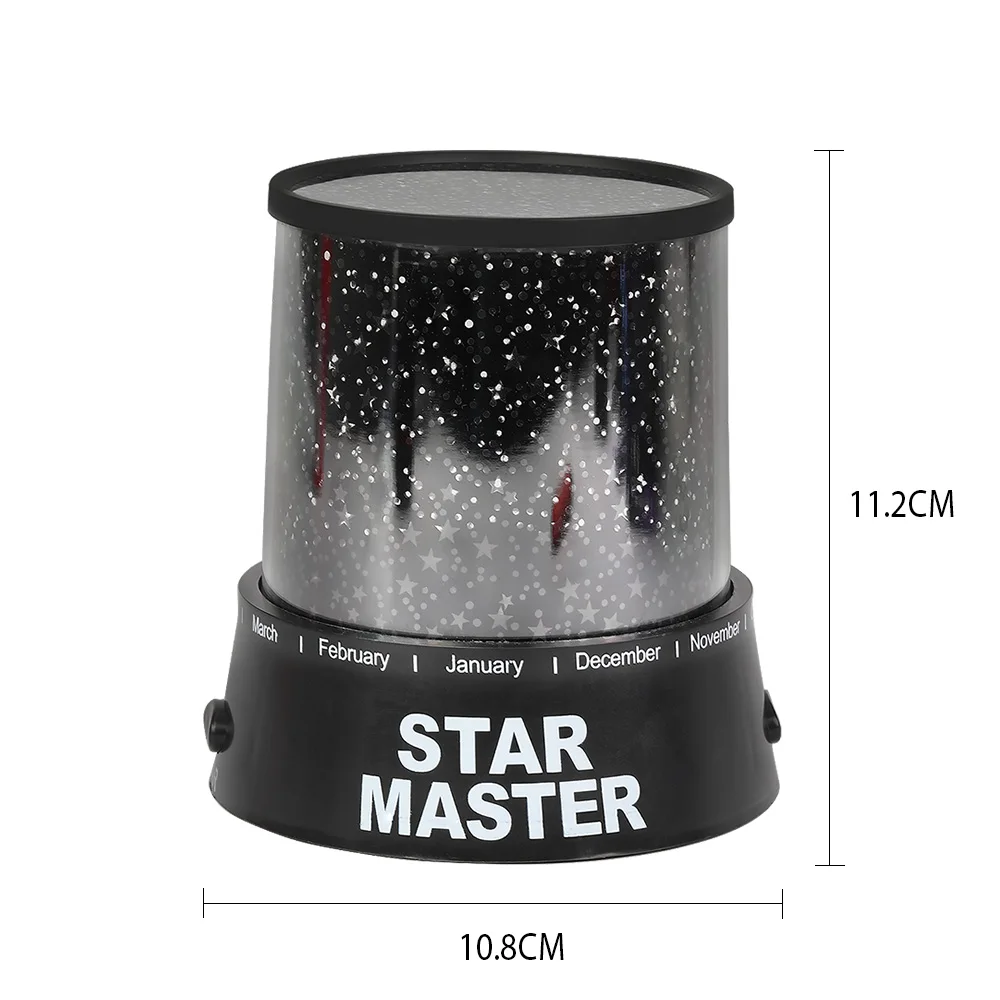 Светодиодный Звездный Ночной проектор романтическая потрясающая мигающая