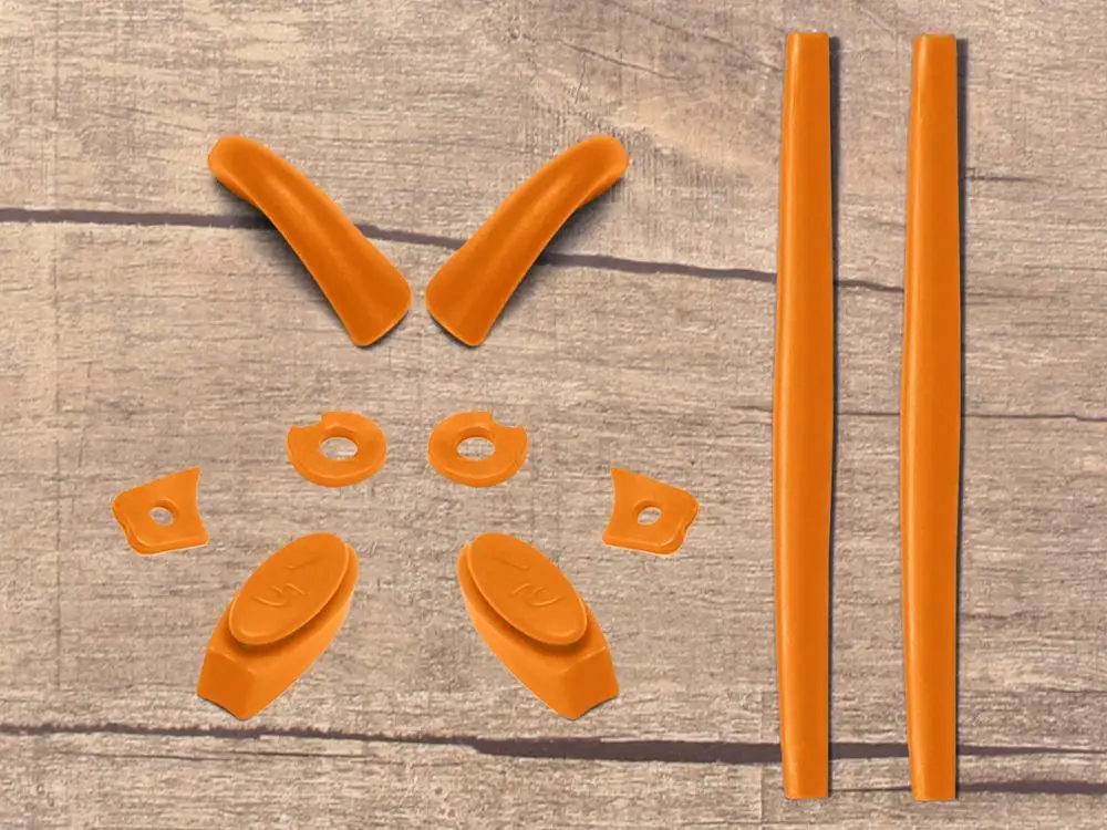 Orange Rubber Kit Vonxyz 20+ выбор цвета поляризованные Сменные линзы для-оправа Окли Джульетта - Цвет линз: Orange Rubber Kit