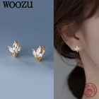 Роскошная Милая женская серебряная пряжка с фианитами WOOZU, Корейская версия, модные маленькие ювелирные изделия