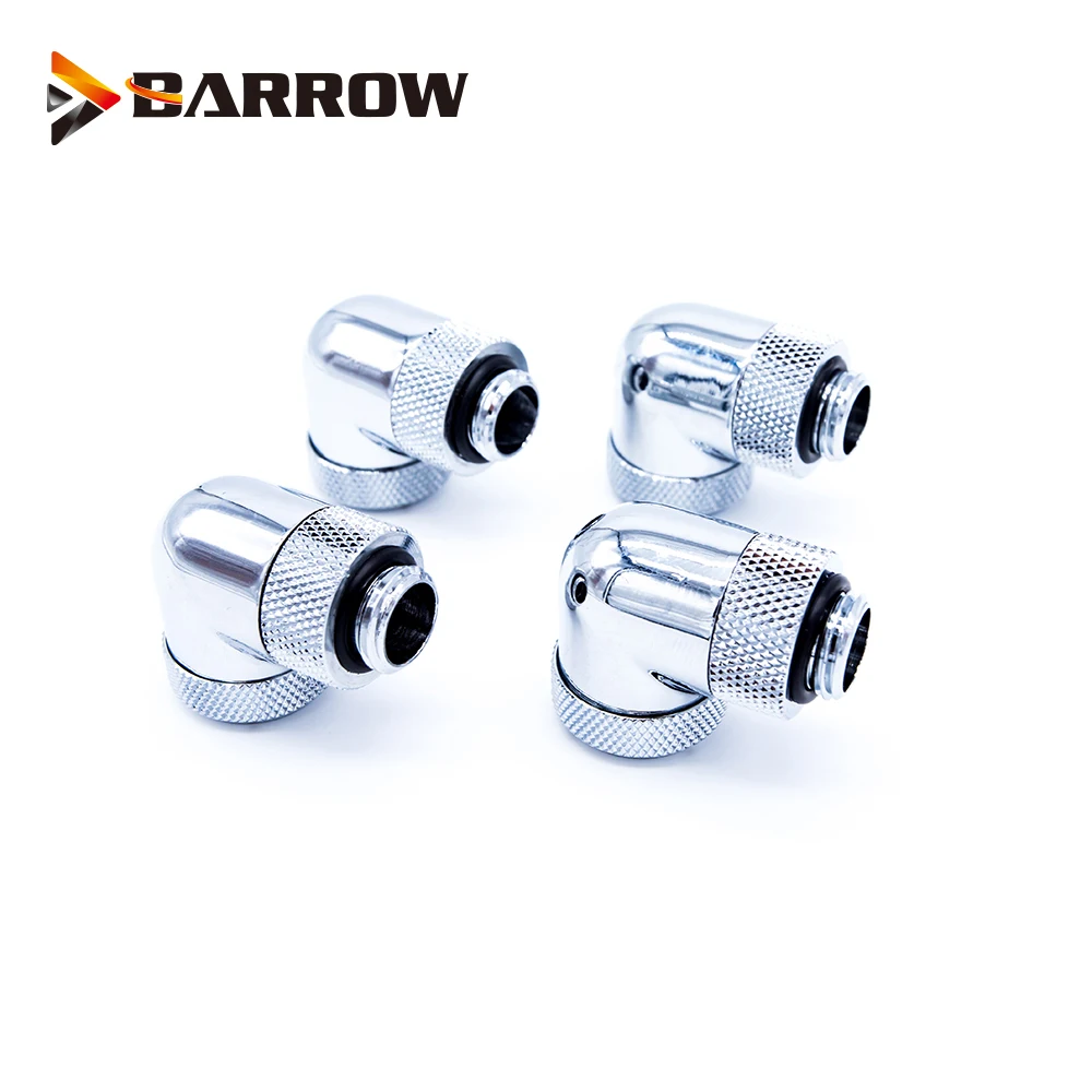 4 шт./лот G1/4 ''90 градусов OD14mm фитинг для жесткой трубки ручной Компрессионный фитинг роторное использование для наружной 14 мм жесткой трубки