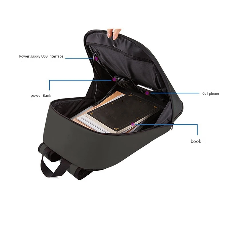 

New KWQ DIY LED Dynamic Display Screen Luminous Backpack Wireless Wifi