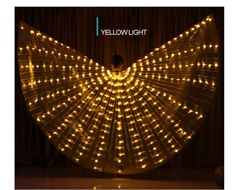 golden isis wings Vlinder vleugels Для женщин аксессуары для танцев для девочек светодиодный крылья с подсветкой 360 градусов 300 Лампы pcs золотые крылья Исиды увы крыльев Исиды - Цвет: golden isis wings