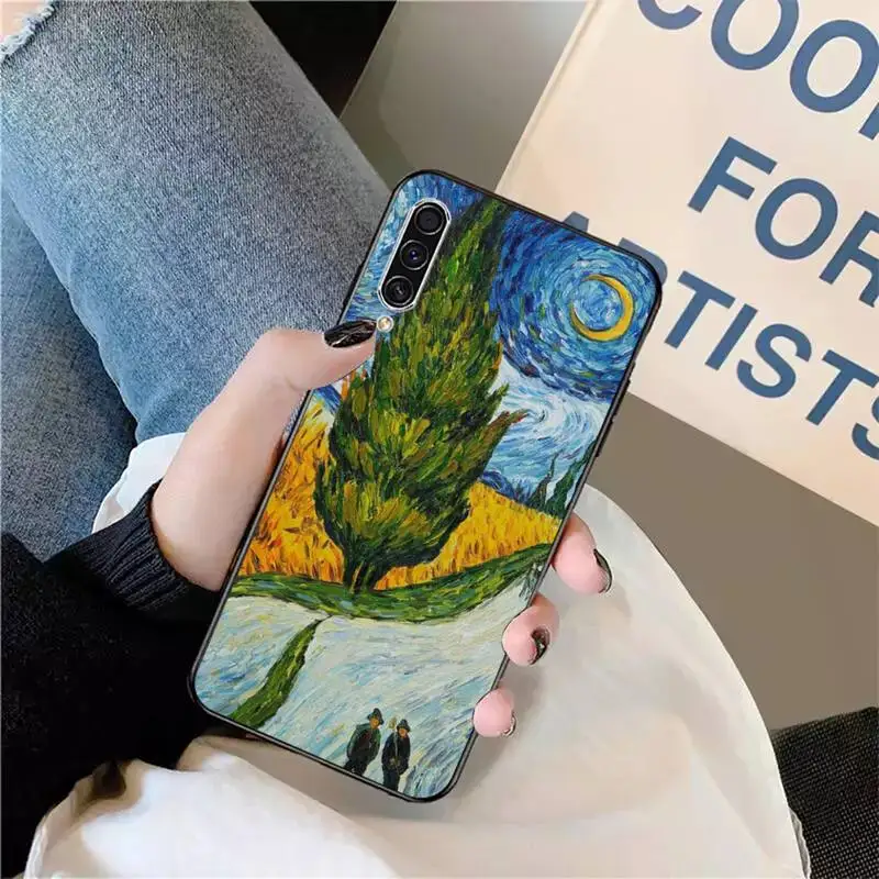 

van gogh art painting pattern shell Phone Case For Samsung galaxy S 9 10 20 A 10 21 30 31 40 50 51 71 s note 20 j 4 2018 plus