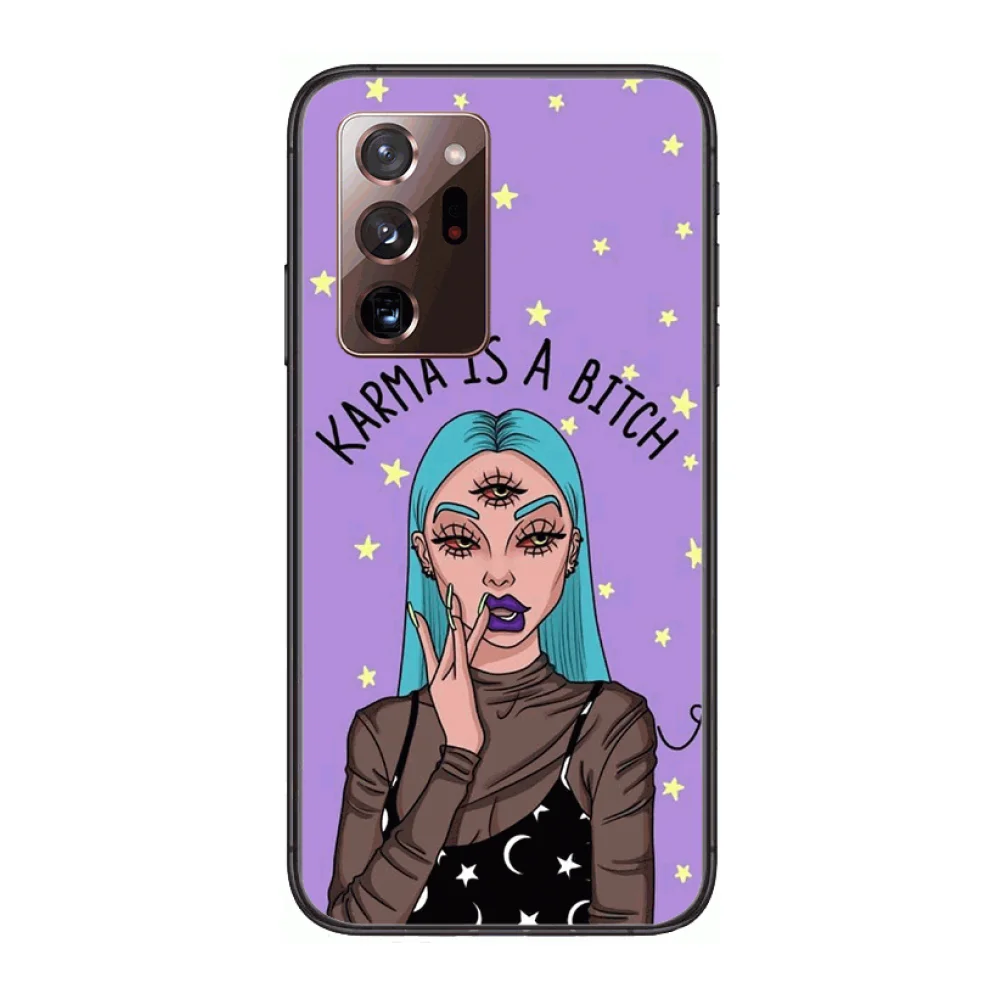 

Beautiful and fresh Student party Phone Case cover hull For SamSung note20 10 9 8 4 pro plus black prime soft bumper Transpare